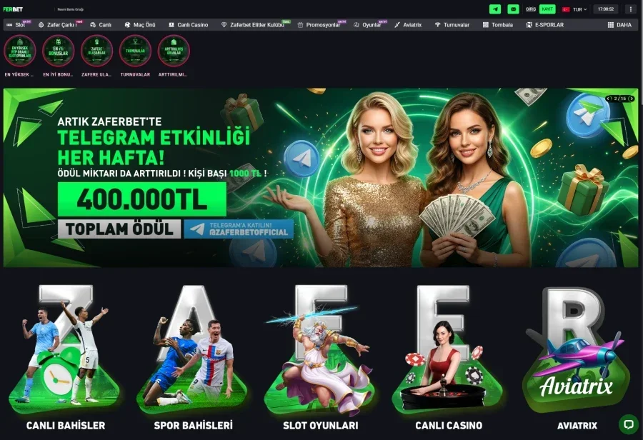Zaferbet ekran görüntüsü